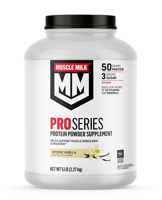 Pro Series Protein Powder Supplement Intense Vanilla 5 lb