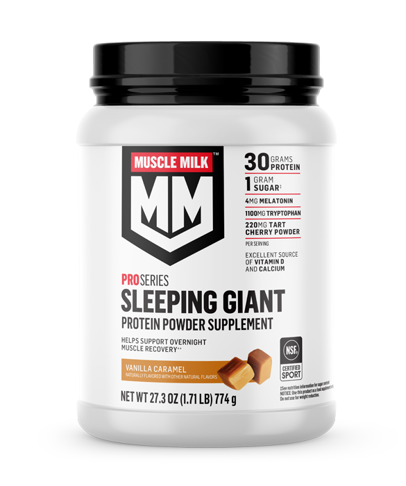 SLEEPING GIANT Protein Powder Supplement Muscle Milk©